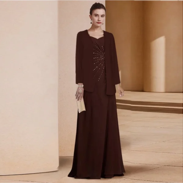 Dark brown Mother of the Bride Dresses