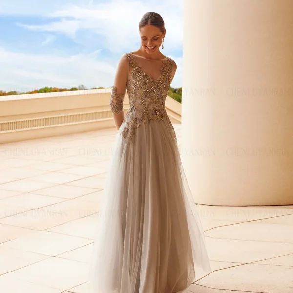 Tulle Applique Mother of the Bride Dresses