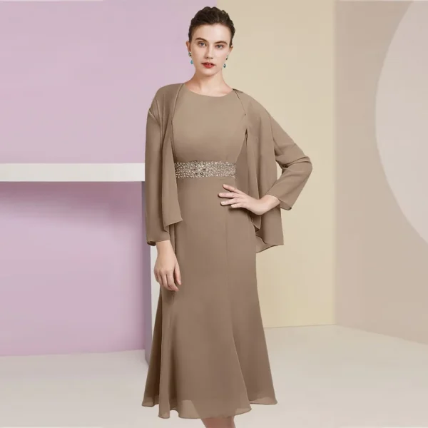 Khaki Mother of the Bride Dresses