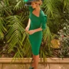 Green Sheath Mother of the Bride Dresses