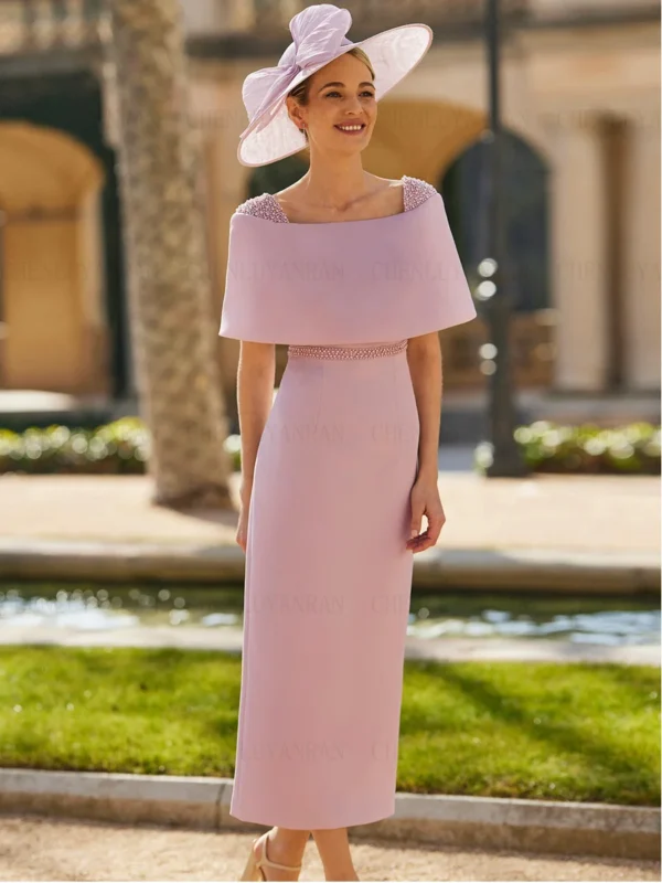 Pink Mermaid Mother of the Bride Dresses