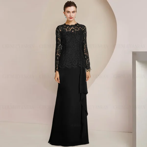 Black Elegant Mother Of The Bride Dresses