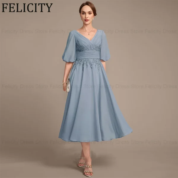 FELICITY Elegant Chiffon Mother of the Bride Dress
